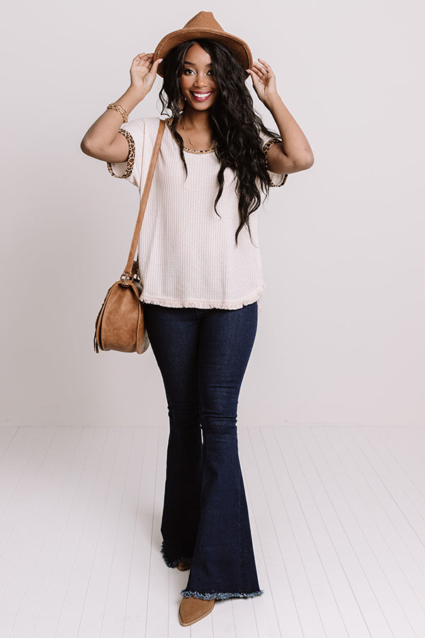 Adorable Dreams Waffle Knit Shift Top Image - 2