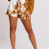 Good To Be Home Tie Dye Shorts In Copper Image - 1