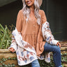 Limos And Lattes Shift Top In Camel Image - 1