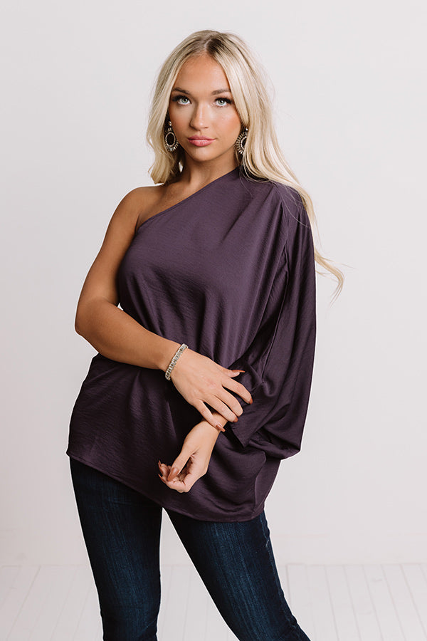 On Tour Shift Top In Royal Plum Image - 1
