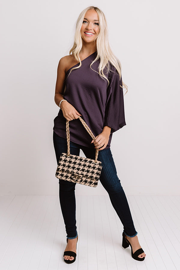 On Tour Shift Top In Royal Plum Image - 2