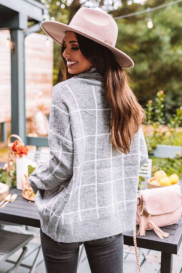 A Latte Love Sweater In Grey Image - 4