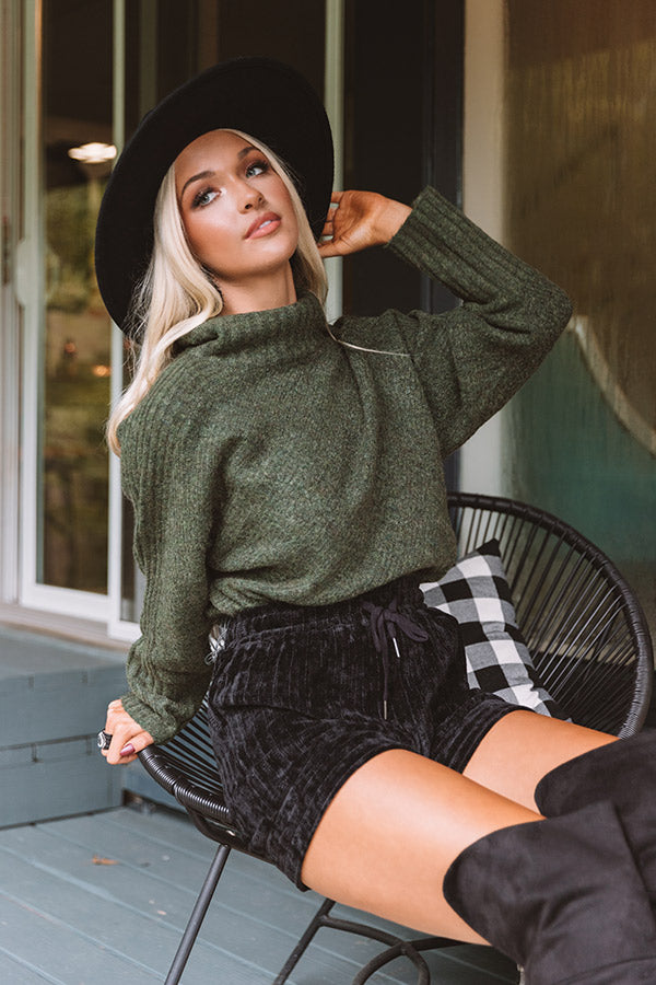 Sunday Afternoon Coffee Knit Sweater in Olive Image - 1