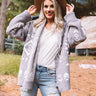 Campfires And Friends Cardigan In Grey Image - 1