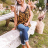 On The Runway Leopard Tank In Mustard Image - 1