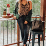 On The Runway Leopard Tank In Dusty Purple Image - 1