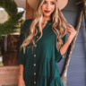 Limos And Lattes Shift Top In Hunter Green Image - 1
