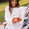 Fall Forever Chenille Sweater In White Image - 1