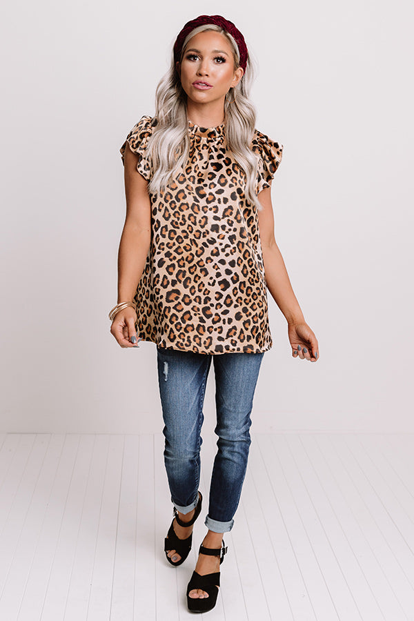 Trip To The City Leopard Top Image - 1