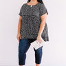 Love Sparks Cheetah Print Shift Top In Black Curves Image - 1