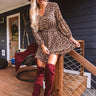 Brunch Babe Leopard Dress In Brown Image - 1