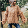 Cozy With You Cable Knit Sweater in Iced Mocha Image - 1