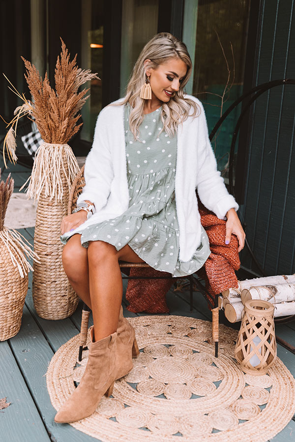 Fall Getaway Ultra Soft Cardigan in White