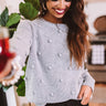 Undercover Sweetness Knit Sweater In Grey Image - 1
