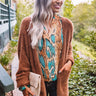 Fall Getaway Ultra Soft Cardigan in Cinnamon Image - 1