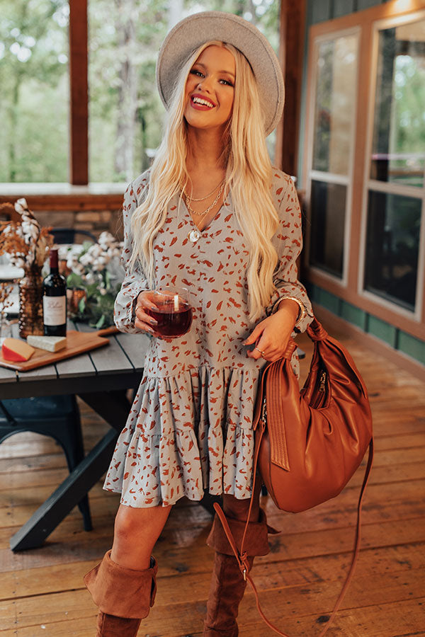 Vermont Visit Shift Dress In Airy Blue