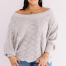 September Morning Knit Sweater In Grey Curves Image - 1