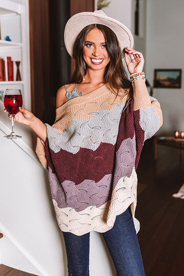 September Morning Knit Sweater In Iced Latte Image - 3
