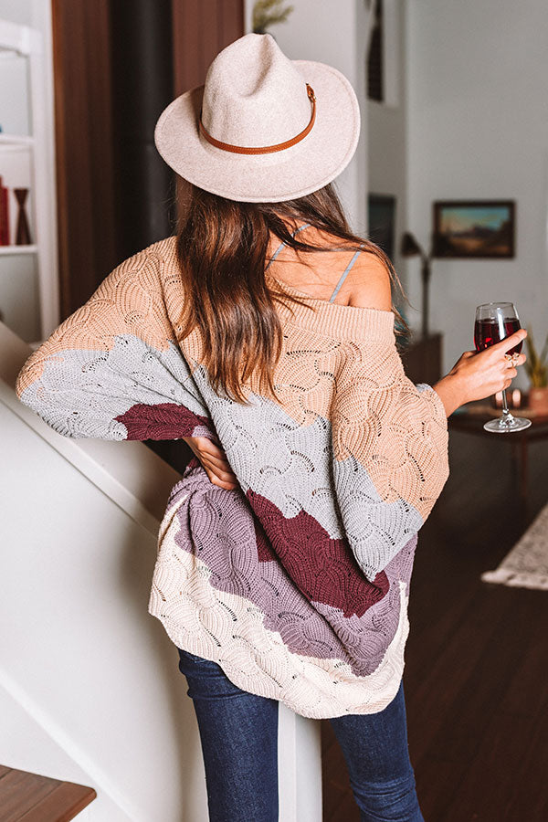 September Morning Knit Sweater In Iced Latte Image - 4