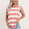 Carry A Smile Stripe Top In Pink Image - 1