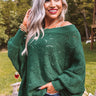 September Morning Knit Sweater In Hunter Green Image - 1