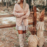 Fall Getaway Ultra Soft Cardigan in Blush Image - 1