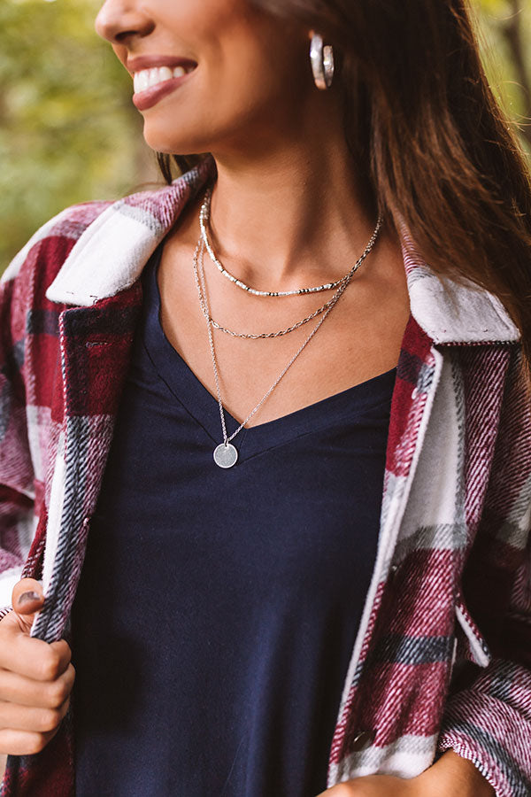 Simple Stunner Layered Necklace Image - 3