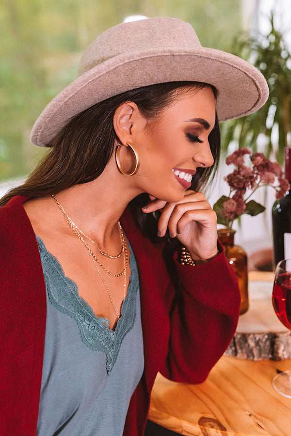 Prosecco Perfection Hoop Earrings In Gold