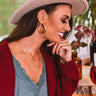 Prosecco Perfection Hoop Earrings In Gold Image - 1