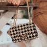 Meant To Be Houndstooth Crossbody In Iced Mocha Image - 1