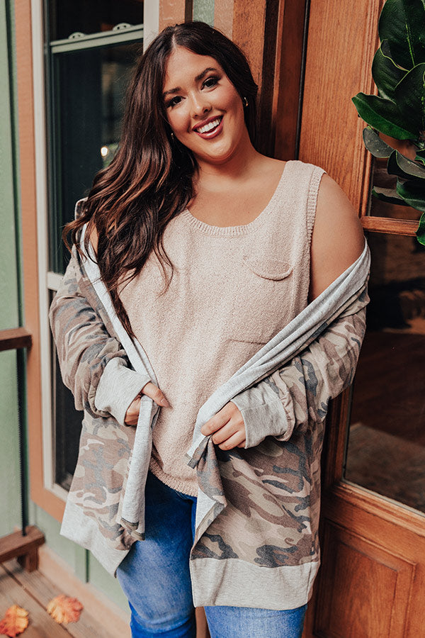 Good Connection Knit Top In Iced Latte   Curves Image - 2