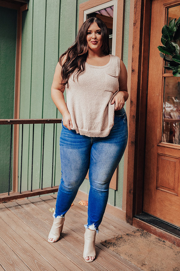 Good Connection Knit Top In Iced Latte   Curves Image - 1