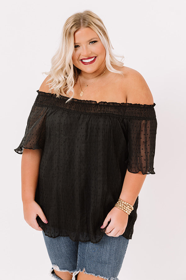 Pretty Little Lies Shift Top In Black   Curves Image - 1
