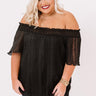 Pretty Little Lies Shift Top In Black   Curves Image - 1