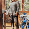 Sonoma Chic Leopard Babydoll Top Curves Image - 1