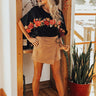Boho Valley Faux Suede Shorts Image - 1