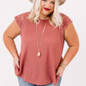 Secret Path Shift Top In Rustic Rose   Curves Image - 1