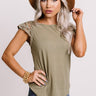 Secret Path Shift Top In Sage Image - 1