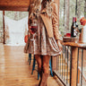 Soho Swooning Paisley Shift Dress In Taupe Image - 1