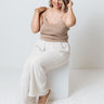 Acts Of Kindness Scalloped Tank In Khaki   Curves Image - 1