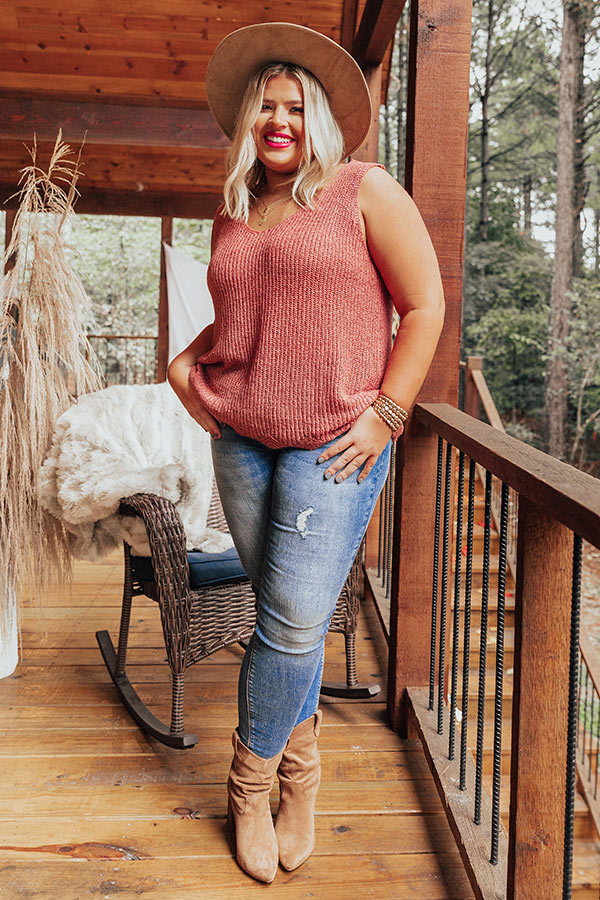 Close Knit Relationship Top In Blush Curves Image - 1