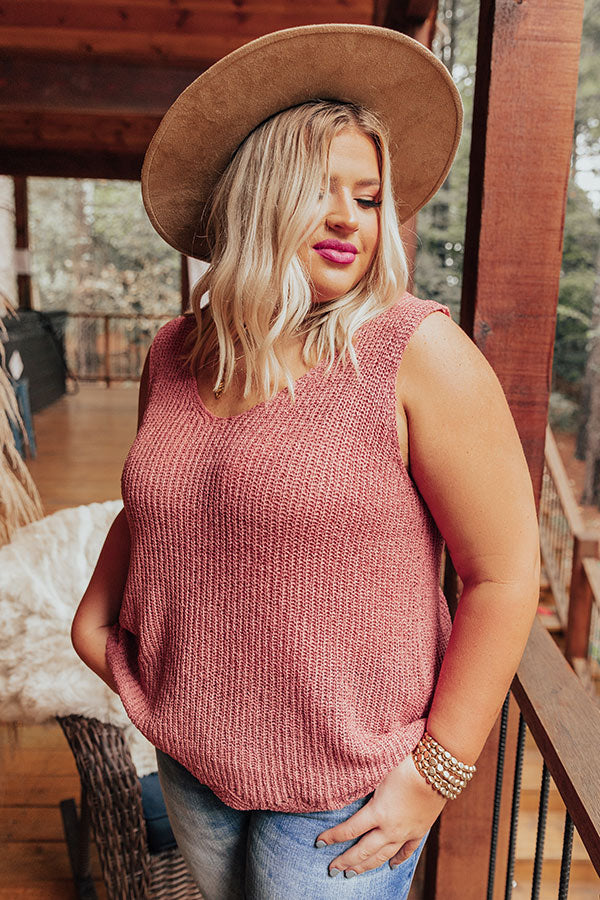 Close Knit Relationship Top In Blush Curves Image - 2