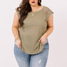 Secret Path Shift Top In Sage Curves Image - 1