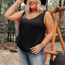 Close Knit Relationship Top In Black Curves Image - 1