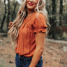 Soft Lie Shift Top In Rust Image - 1