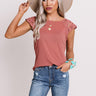 Secret Path Shift Top In Rustic Rose Image - 1