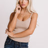 Acts Of Kindness Scalloped Tank In Khaki Image - 1
