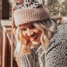 Cold Rush Faux Fur Pom Beanie In Blush Image - 1