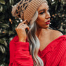 Cold Rush Faux Fur Pom Beanie In Camel Image - 1