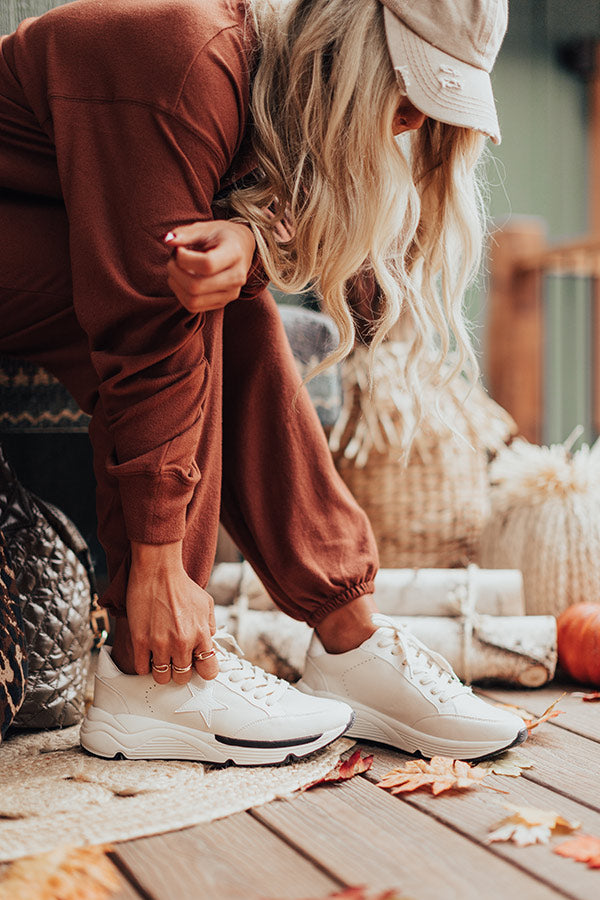 Knock It Out Sneaker In Cream